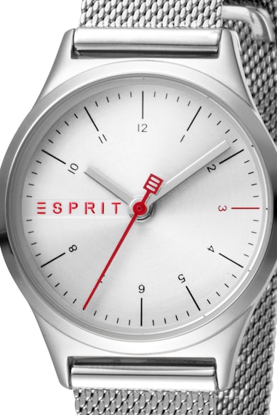 Esprit Часовник от инокс с мрежеста верижка Жени