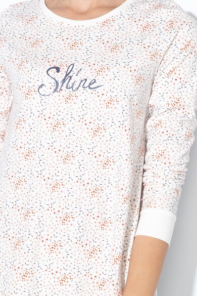 Skiny Camasa de noapte cu imprimeu floral si text Purpose Sleep Femei