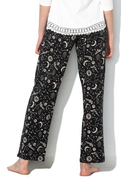 Skiny Pantaloni de pijama cu snur in talie catifelat Empowered Sleep Femei