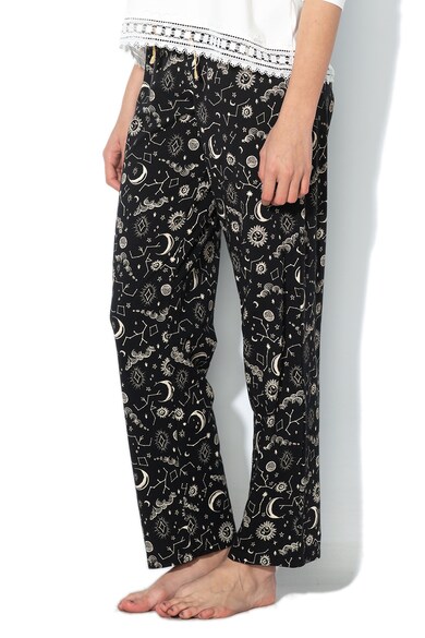 Skiny Pantaloni de pijama cu snur in talie catifelat Empowered Sleep Femei