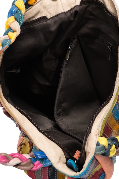 Pellearts Кожена чанта с дръжки със сплетен дизайн Жени