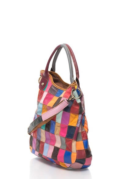 Pellearts Geanta shopper de piele cu design patchwork Femei