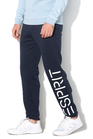 Esprit Pantaloni sport regular fit cu imprimeu logo Barbati