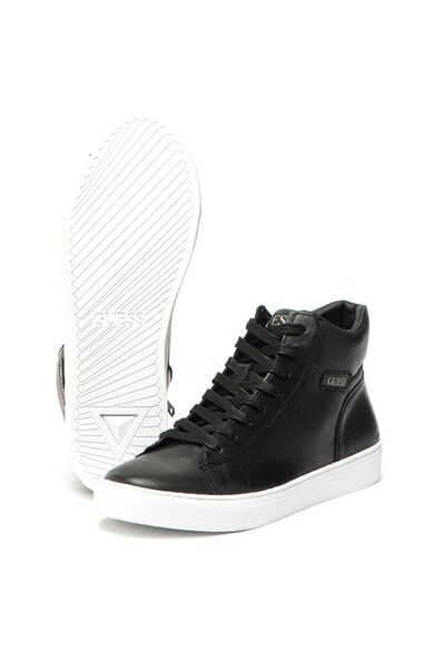 GUESS Pantofi sport high top, de piele Barbati