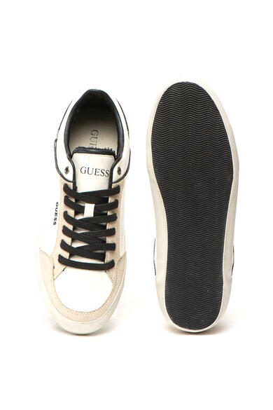 GUESS Műbőr sneaker nyersbőr szegélyekkel férfi