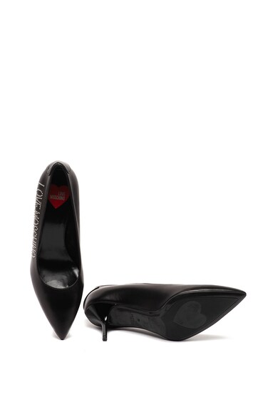 Love Moschino Кожени обувки с ток стилето и капси Жени