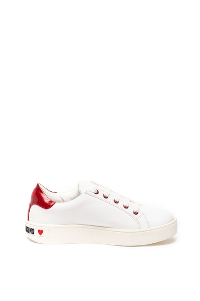 Love Moschino Bőr sneaker gyöngyös logóval női