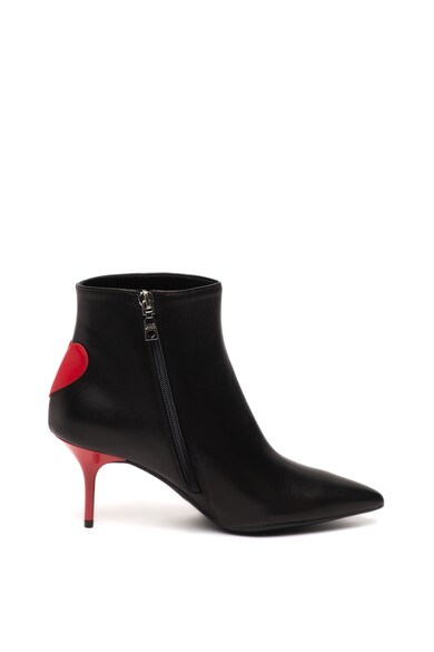 Love Moschino Botine de piele cu logo Femei