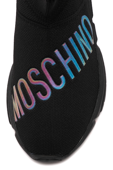 Love Moschino Pantofi sport slip-on inalti cu detaliu de piele ecologica Femei