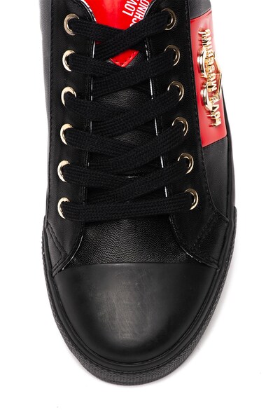 Love Moschino Műbőr sneaker logós rátéttel női