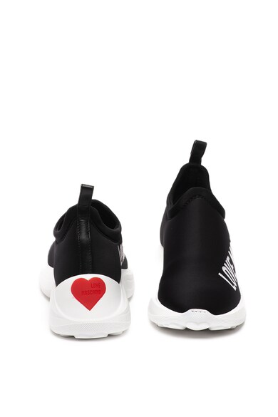 Love Moschino Bebújós sneaker bőrrészlettel női