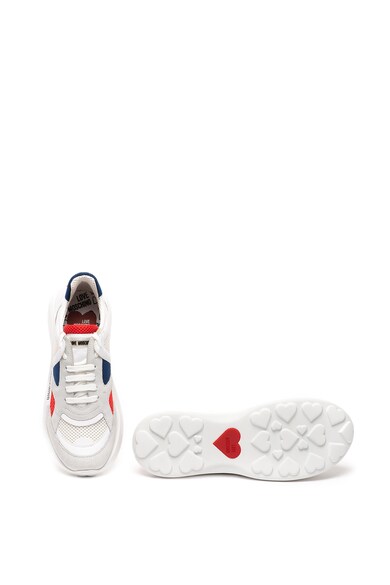 Love Moschino Sneaker nyersbőr betétekkel női