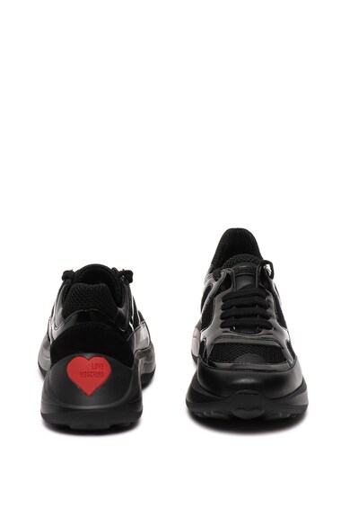 Love Moschino Sneaker nyersbőr betétekkel női