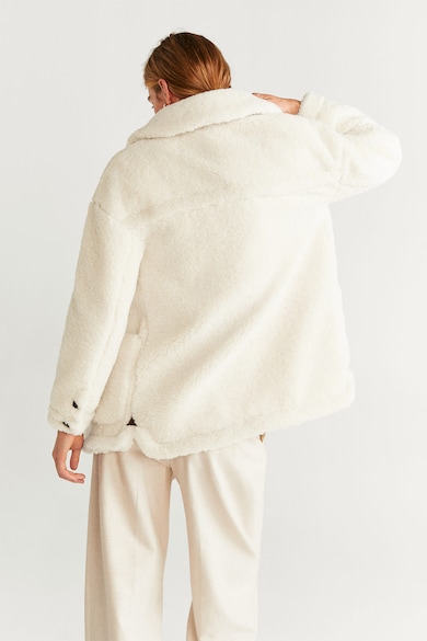 Mango Jacheta de blana shearling sintetica Baloo Femei