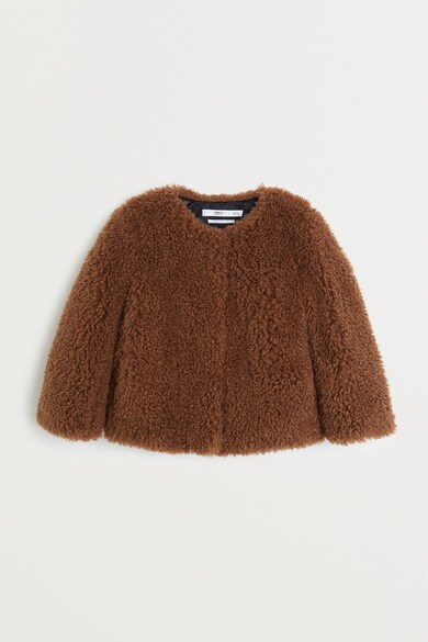 Mango Palton din blana shearling sintetica Rita Femei