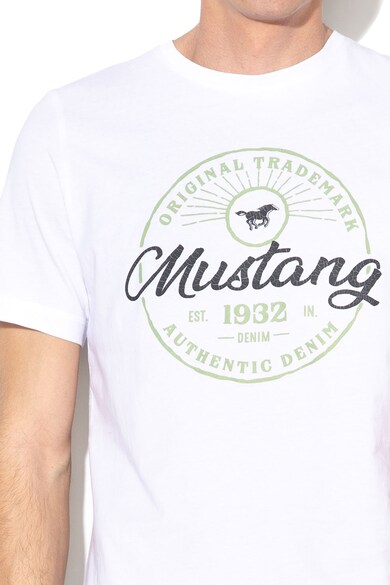 Mustang Tricou cu decolteu la baza gatului si imprimeu logo Barbati