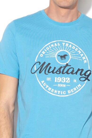 Mustang Tricou cu decolteu la baza gatului si imprimeu logo Barbati