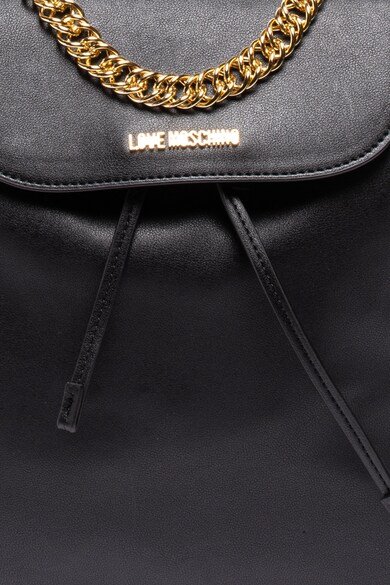 Love Moschino Rucsac de piele ecologica, cu detaliu lant Femei