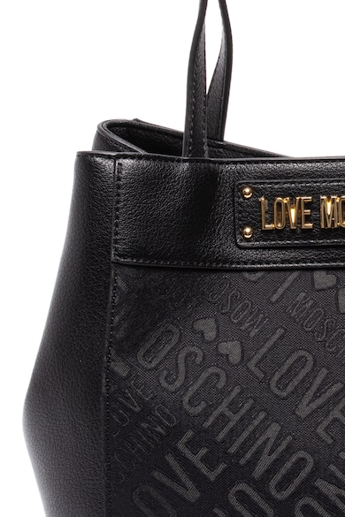 Love Moschino Geanta shopper de piele ecologica si material textil Femei