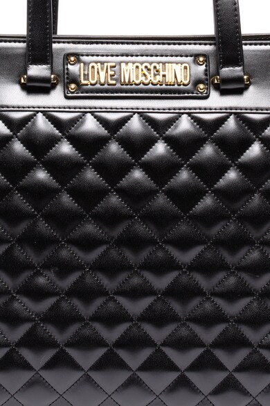 Love Moschino Geanta shopper de piele ecologica, cu aspect matlasat Femei