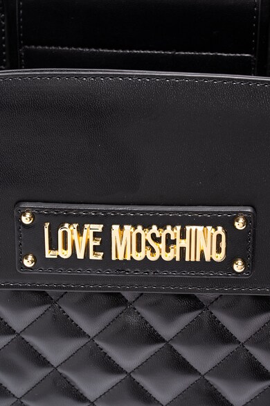 Love Moschino Steppelt hatású tote fazonú műbőr táska női