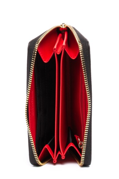 Love Moschino Texturált műbőr pénztárca fémlogóval női