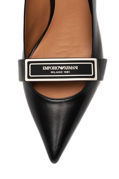 Emporio Armani Pantofi slingback de piele cu toc kitten Femei