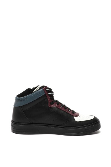 Emporio Armani Pantofi sport mid-high cu insertii de piele Barbati