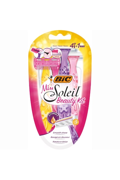 Bic Aparat de ras  Miss Soleil Beauty Kit, Femei, 4 buc + trimmer Femei