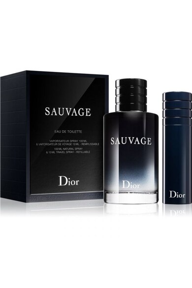 DIOR Set Christian  Sauvage, Barbati: Apa de Toaleta, 100 ml + Apa de Toaleta, 10 ml Barbati