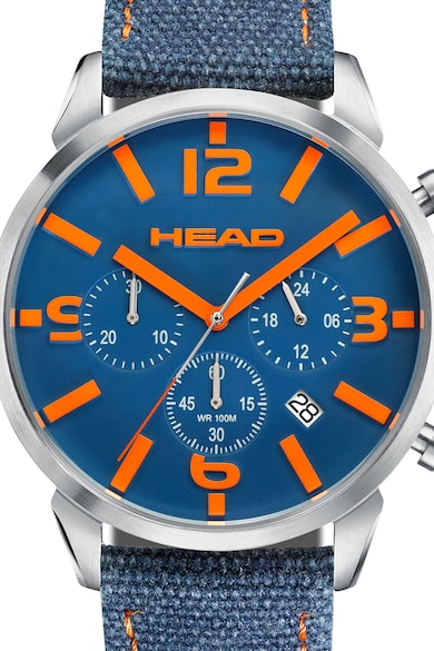 Head Ceas cronograf quartz cu o curea din denim Barbati