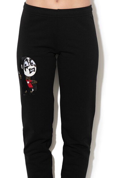 Love Moschino Pantaloni sport cu broderie grafica Femei