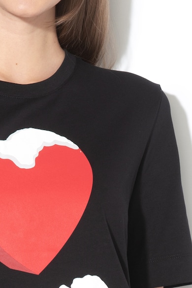 Love Moschino Logós és grafikai mintás póló női