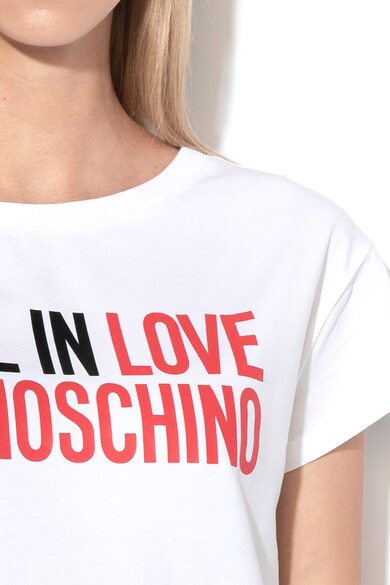 Love Moschino Logómintás póló d női