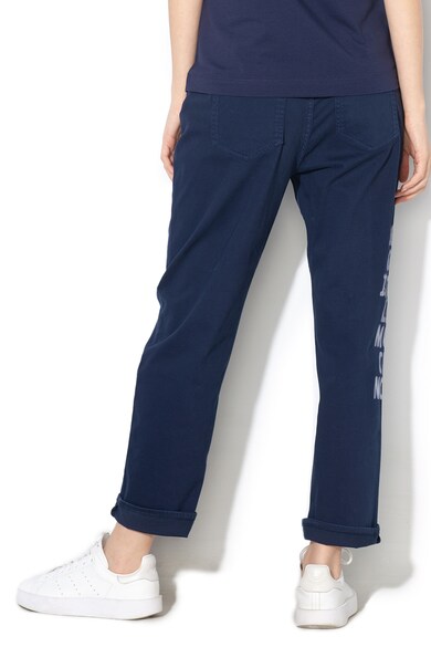 Love Moschino Pantaloni conici cu imprimeu text Femei