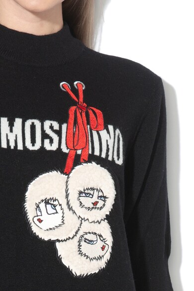 Love Moschino Gyapjútartalmú logós ruha női