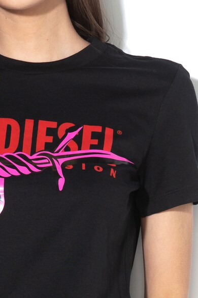 Diesel T-Sily kerek nyakú póló mintával az elején női