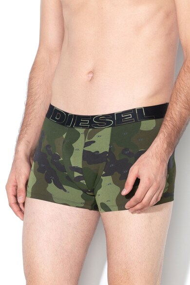 Diesel Set de boxeri cu imprimeu camuflaj si uni Damien - 3 perechi Barbati