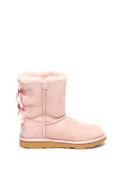 UGG Ghete de piele intoarsa, cu aplicatii cu funda Bailey Fete