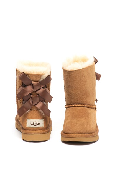 UGG Ghete de piele intoarsa, cu aplicatii cu funda Bailey Fete