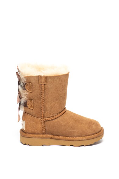 UGG Ghete de piele intoarsa, cu aplicatii cu funda Bailey Fete