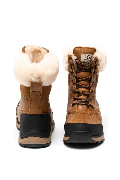 UGG Ghete impermeabile de piele intoarsa si piele, cu garnitura din piele de oaie Adirondack Femei