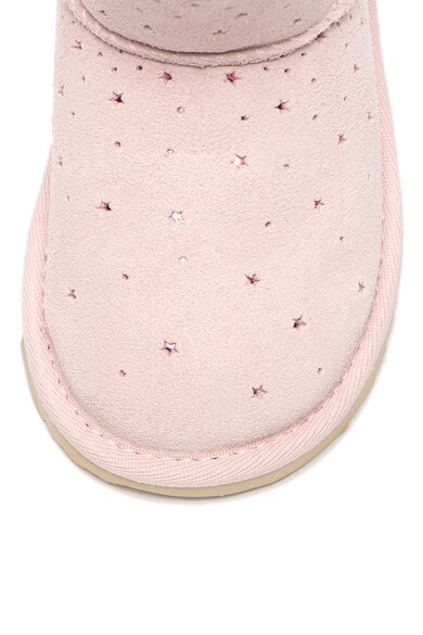 UGG Cizme impermeabile din piele intoarsa, cu aplicatie cu funda Mini Bailey Fete