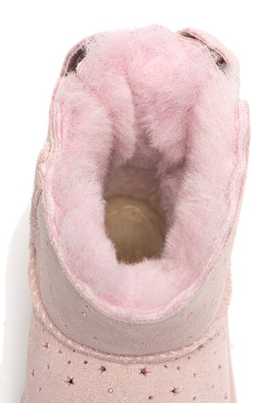 UGG Cizme impermeabile din piele intoarsa, cu aplicatie cu funda Mini Bailey Fete