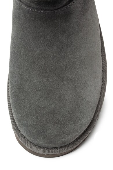 UGG Ghete de piele intoarsa cu garnitura de piele de oaie Classic Fluff Femei