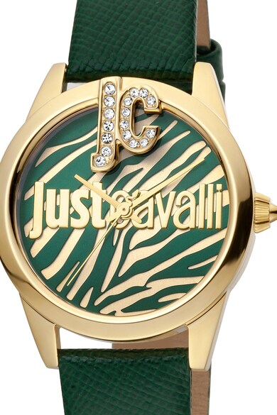 JUST CAVALLI Set de bratara si ceas quartz cu cadran decorat cu zirconia Femei