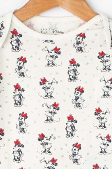 GAP Памучно боди с щампа Minnie Mouse Момичета