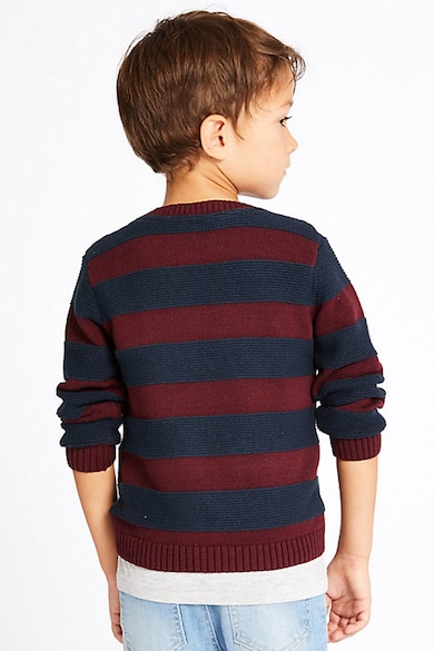 Marks & Spencer Csíkos kötött pulóver Fiú