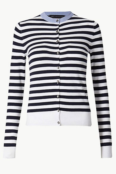 Marks & Spencer Cardigan cu dungi Femei