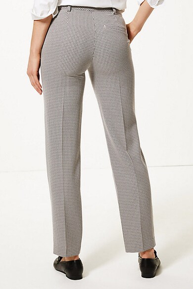 Marks & Spencer Pantaloni cu croiala dreapta si model in carouri Femei